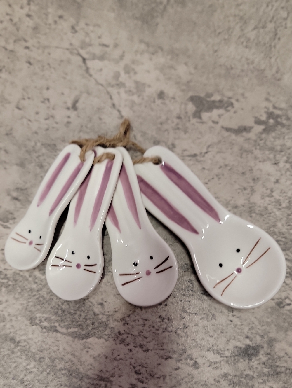 Brand New Ceramic Bunny Rabbit Measuring Spoons